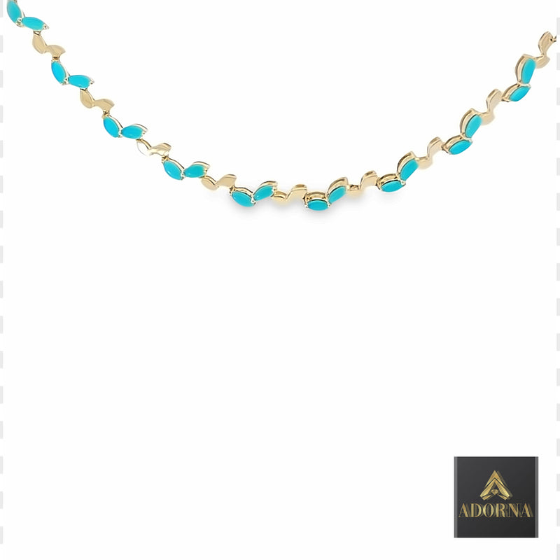 14k Solid Gold Diamond Chain Necklace