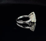 Natural Diamond Platinum Trapezoid Ring