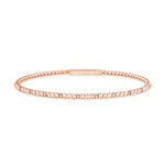 14k Gold Round Natural Diamond Bracelet