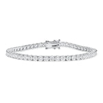 14k Round Natural Diamond Bracelet