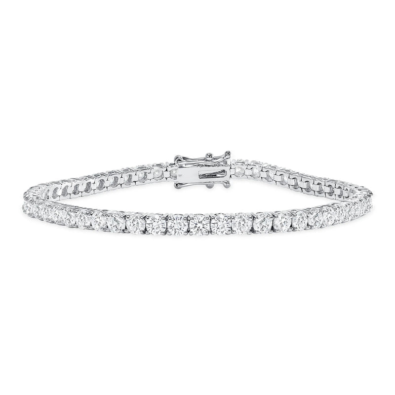 14k Round Natural Diamond Bracelet