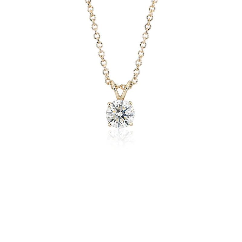 14k Gold Pendant Diamond Necklace