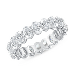 Oval Cut Eternity Band Ring