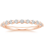 Floating Eternity Band Half-way Diamond Ring