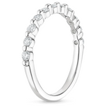 Floating Eternity Band Half-way Diamond Ring