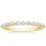 Floating Eternity Band Half-way Diamond Ring