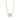 Bezel Set Emerald Cut Diamond Necklace