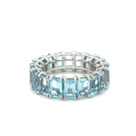 Topaz Eternity Band Gemstone Ring