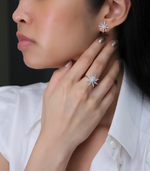 Starburst Diamond Earring Ring Set
