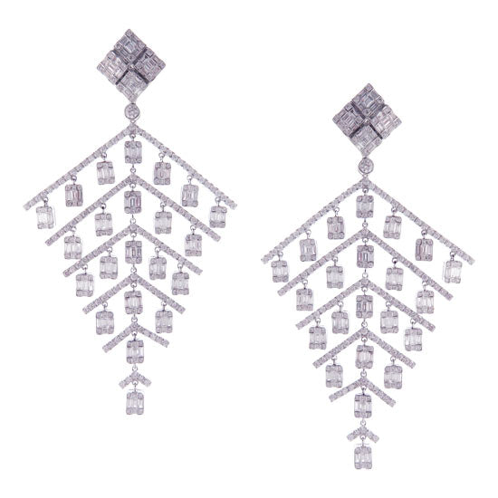 Ephemeral White Charm Earrings