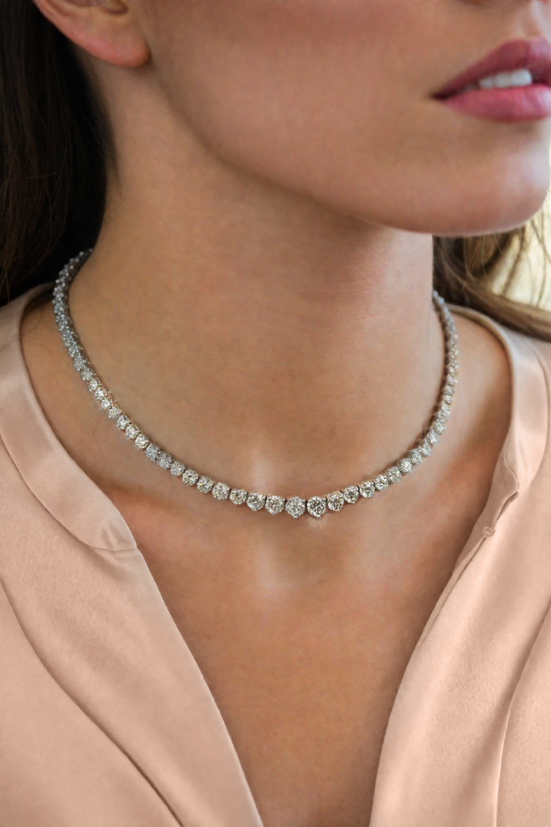 Glittering Threads Diamond Necklace