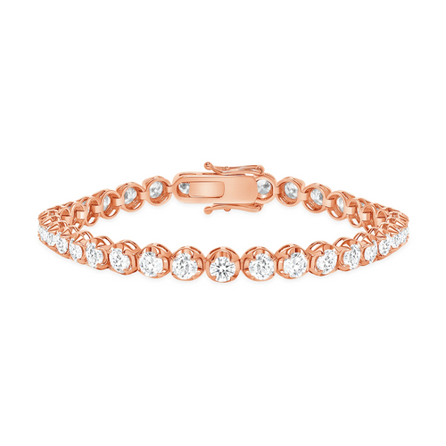 Tennis Bracelet Illusion Setting - Round Diamonds