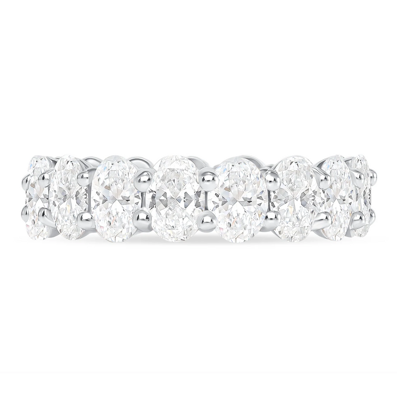 Oval Cut Eternity Band Ring