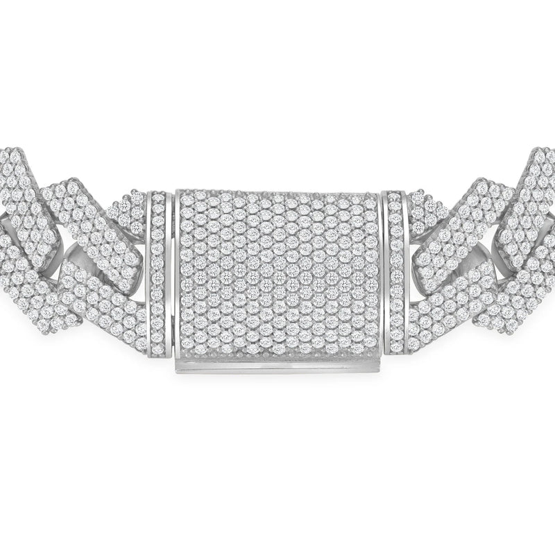 Classy Round Diamond Cuban Necklace