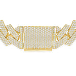 Classy Round Diamond Cuban Necklace