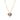 Golden Spectrum Heart Necklace with Multi-Stones