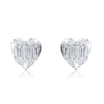 Charmed Heart Shape Diamond Earrings