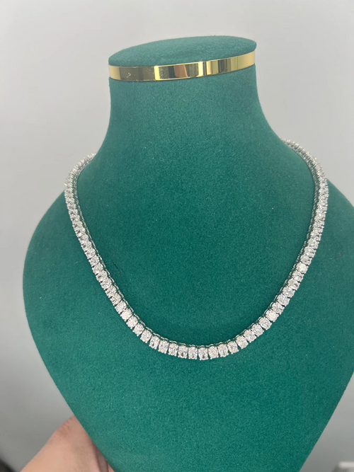 Gorgeous Diamond Round Cut Tennis Necklace