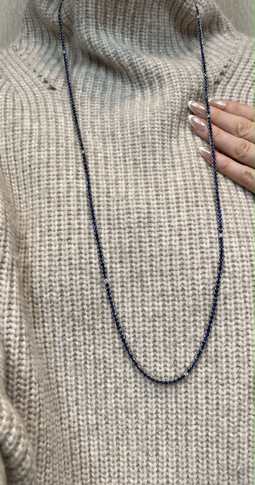 Round Lushness White Gemstone Necklace