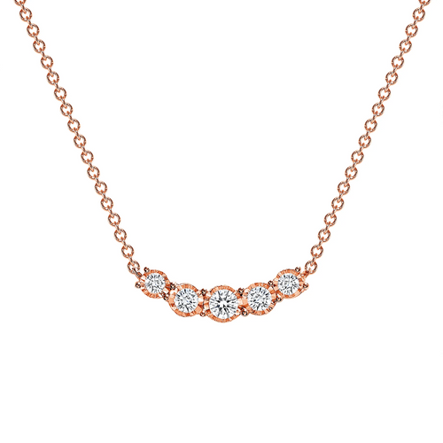 Round Diamond Pendant Necklace