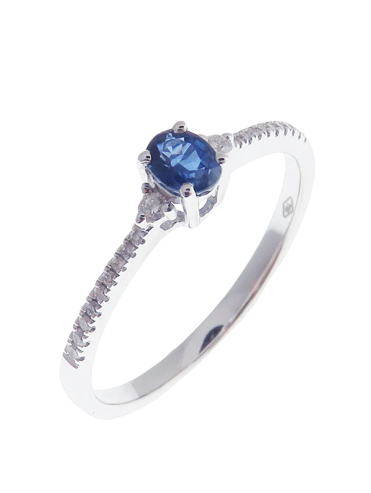 Neptune Oval Round Diamond Ring