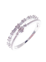 Hermes Diamond Baguette-R Double Ring