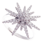 Starburst Diamond Earring Ring Set