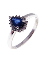 Neptune Tear Drop Round Ring