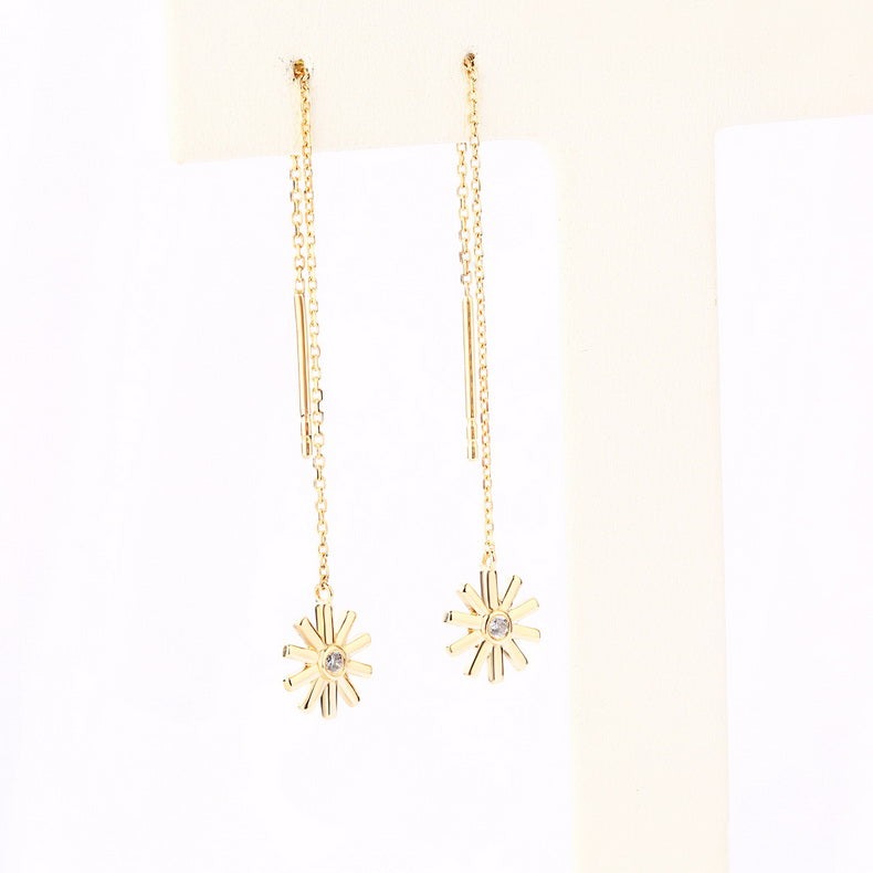 Yellow Gold Glorious Diamond Earrings