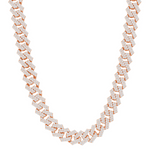 Classy Round Diamond Cuban Necklace