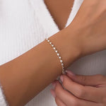 14k Gold Bezel Setting Spring Diamond Bracelet