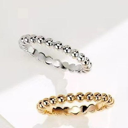 Prestigious Stacking Bead Ring