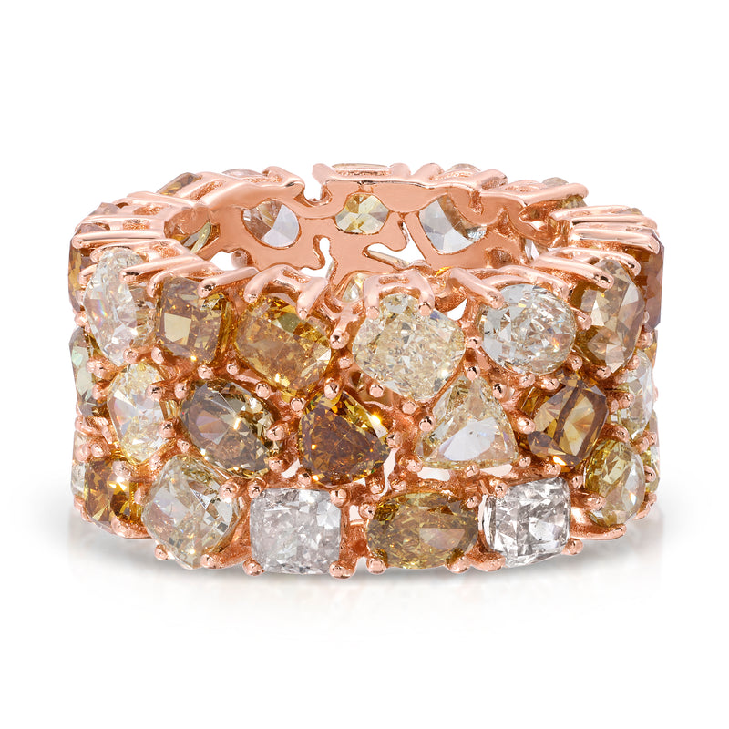 14k Rose Gold Round Diamond Ring